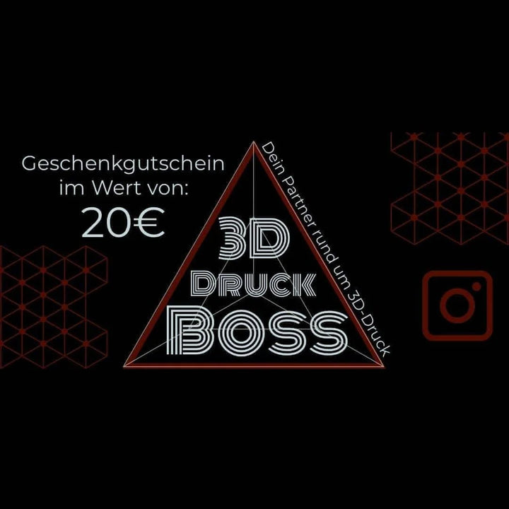 Geschenkgutscheine für 3D Druck & Mehr Gift Cards 3ddruckboss