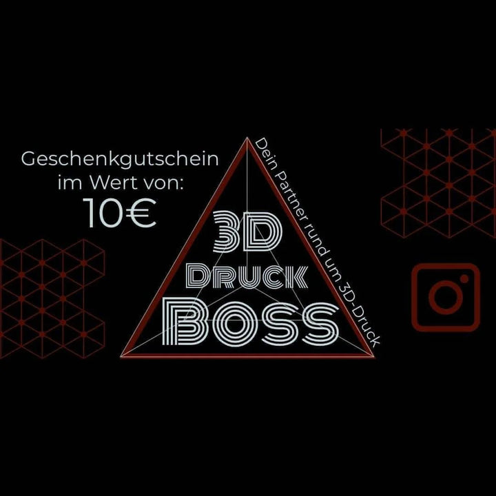 Geschenkgutscheine für 3D Druck & Mehr Gift Cards 3ddruckboss