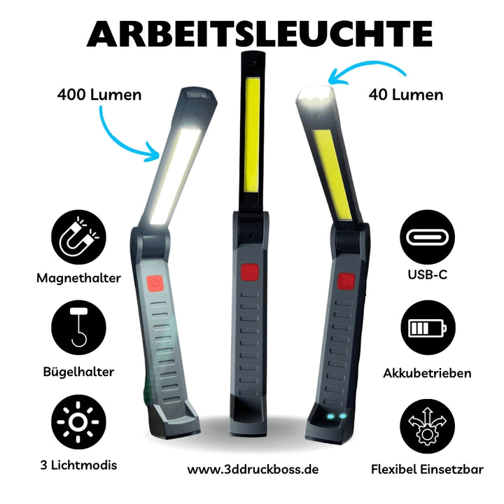 Arbeitsleuchte LED Stablampe 3ddruckboss